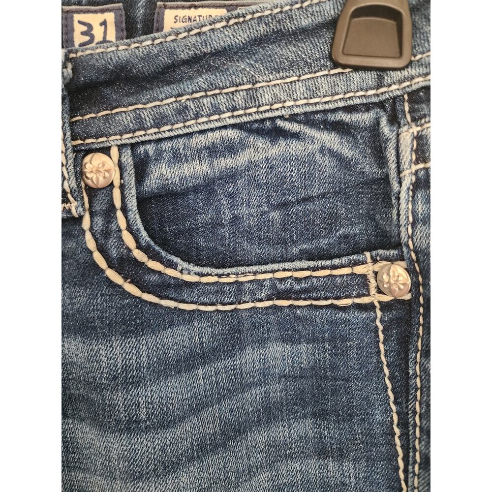 Miss Me Jeans Women's Signature Skinny Embellished Pockets Size 31 - Picture 5 of 15